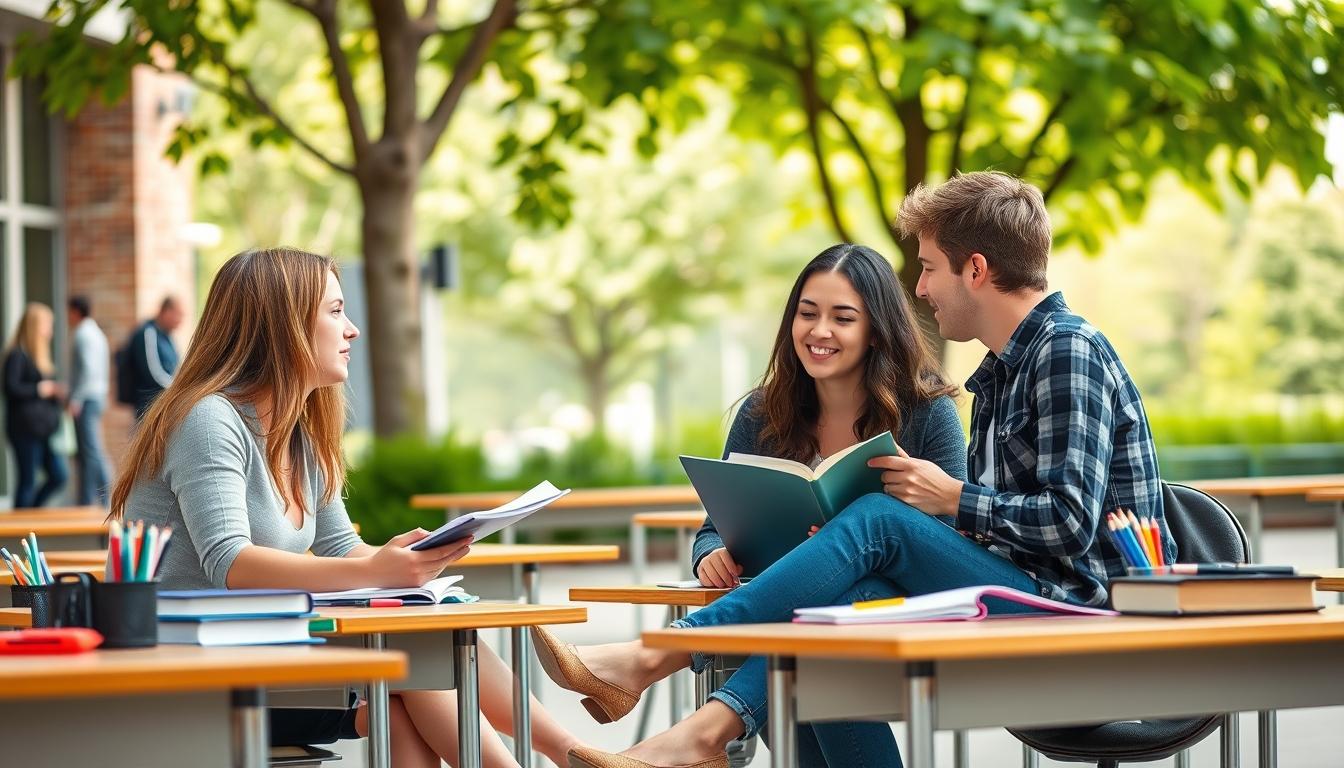 Student using online courses for flexible education