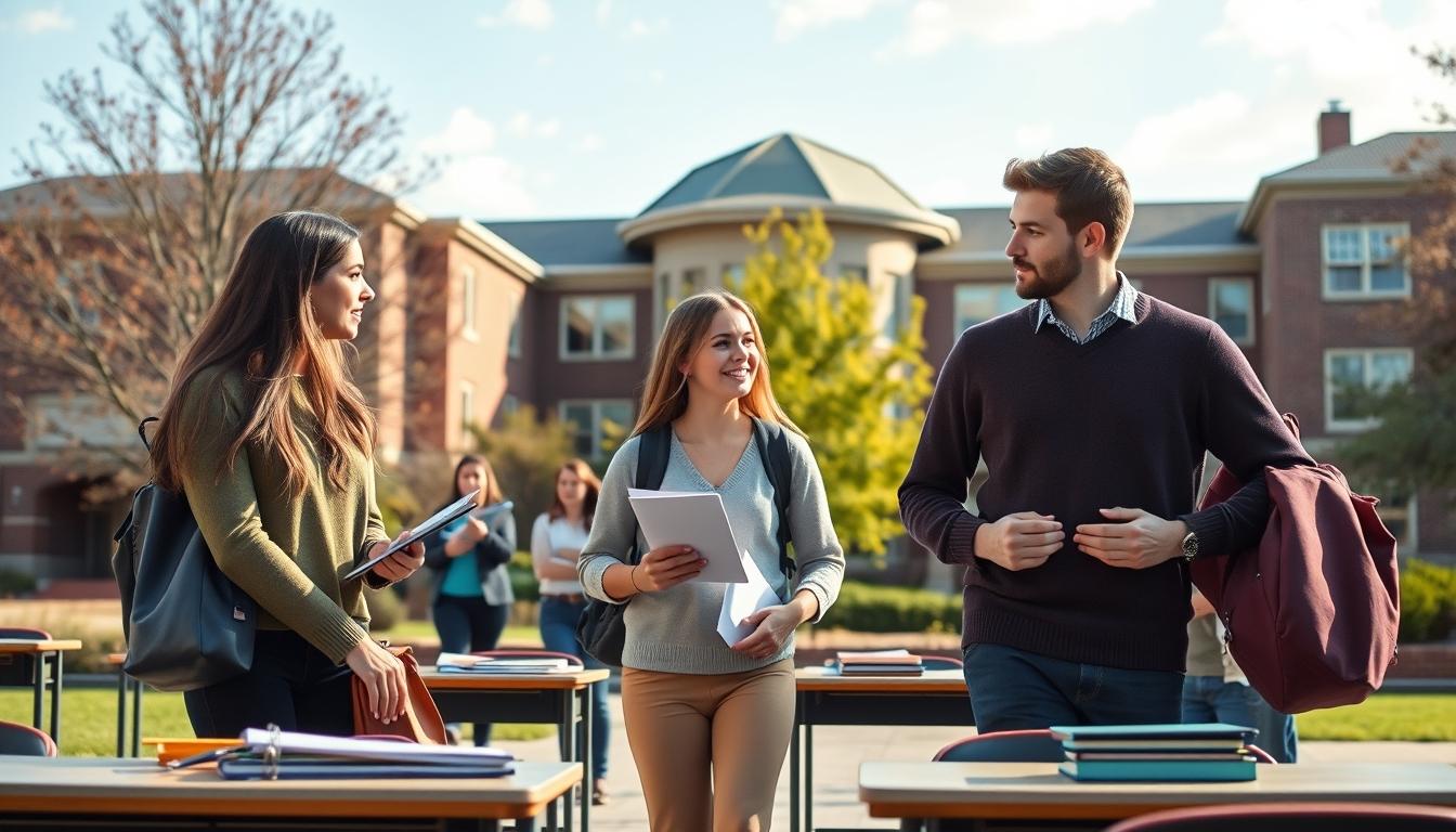 Student developing practical and academic skills